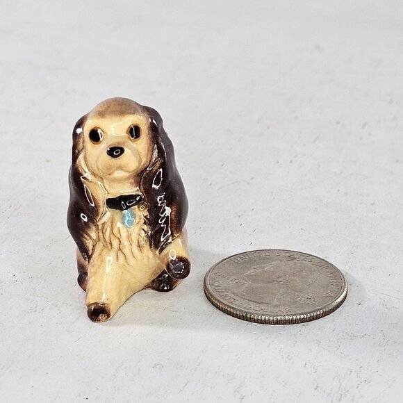 Hagen Renaker Cocker Spaniel Mama Miniature Figurine Sitting Dog Lady - Picture 8 of 8